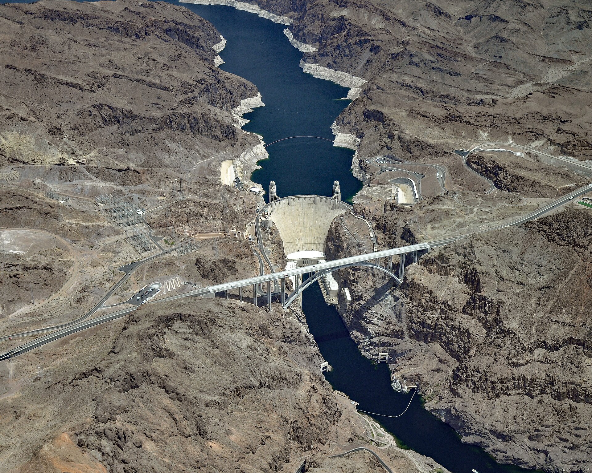 Der Hoover-Staudamm an der Grenze zwischen Nevada und Arizona