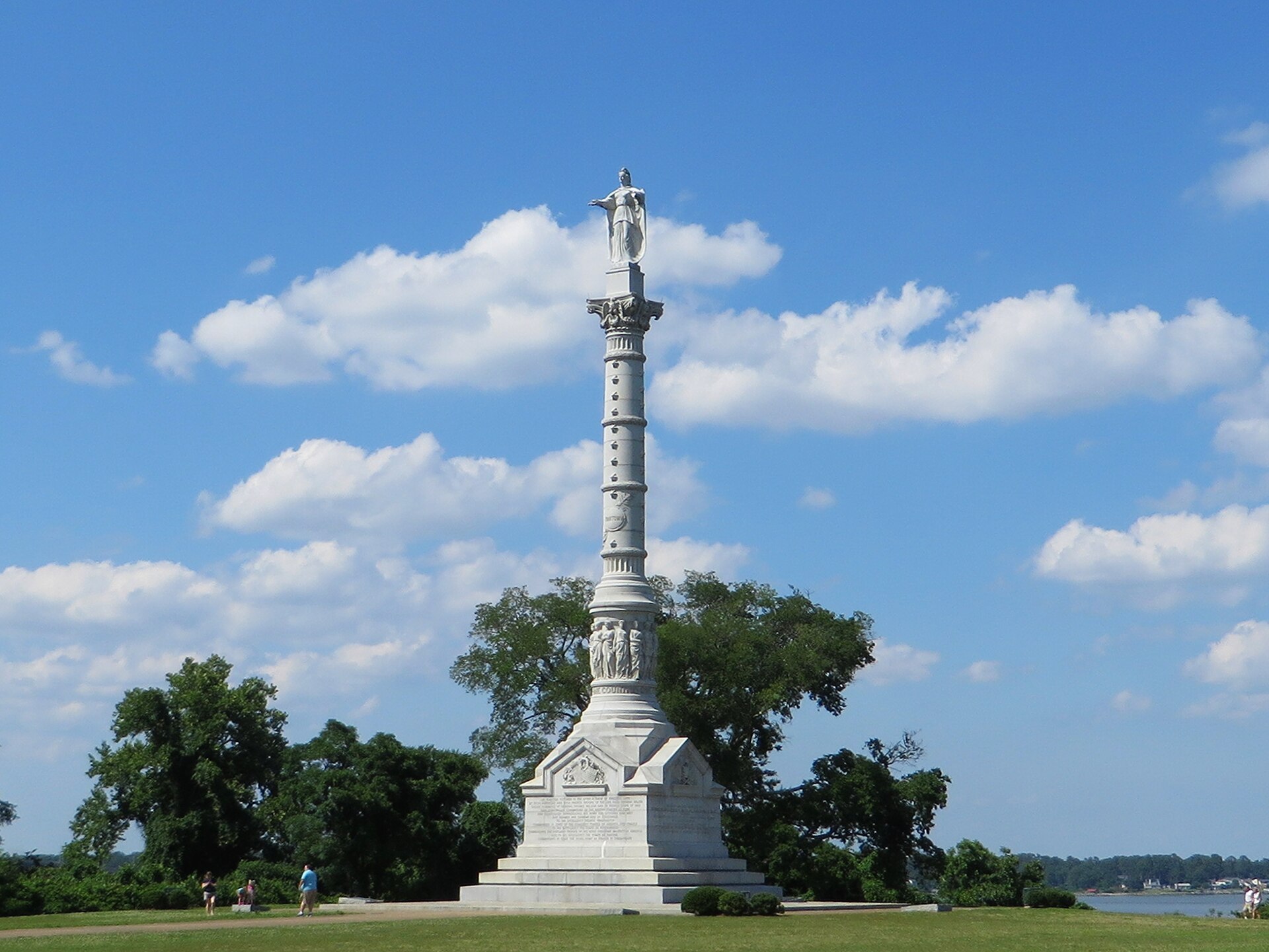 Das Yorktown Victory Monument im Colonial National Historical Park, Virginia
