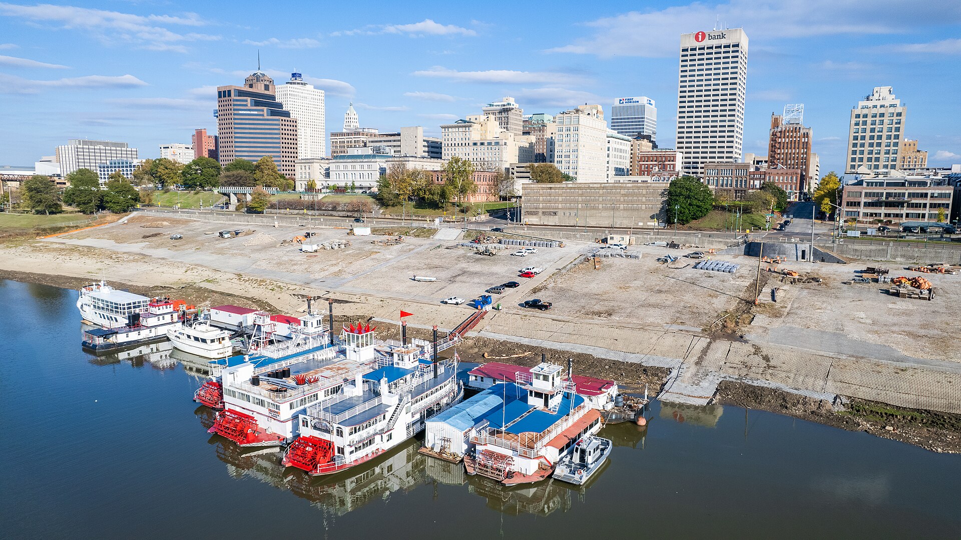 Raddampfer auf dem Mississippi in Memphis, Tennessee