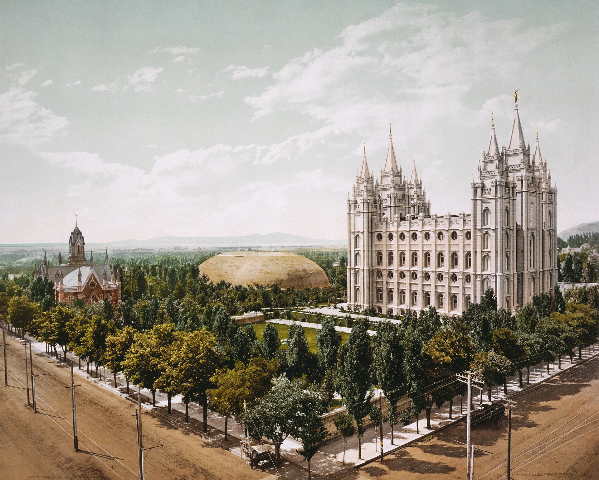 Der Salt Lake Temple in Salt Lake City, Utah